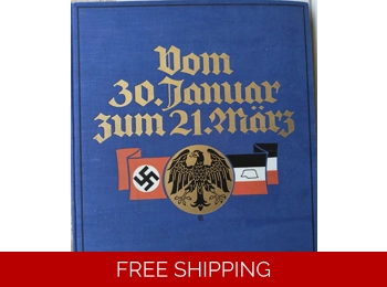 Rare Third Reich photo book from 30 January to 21 March with two original shellac discs